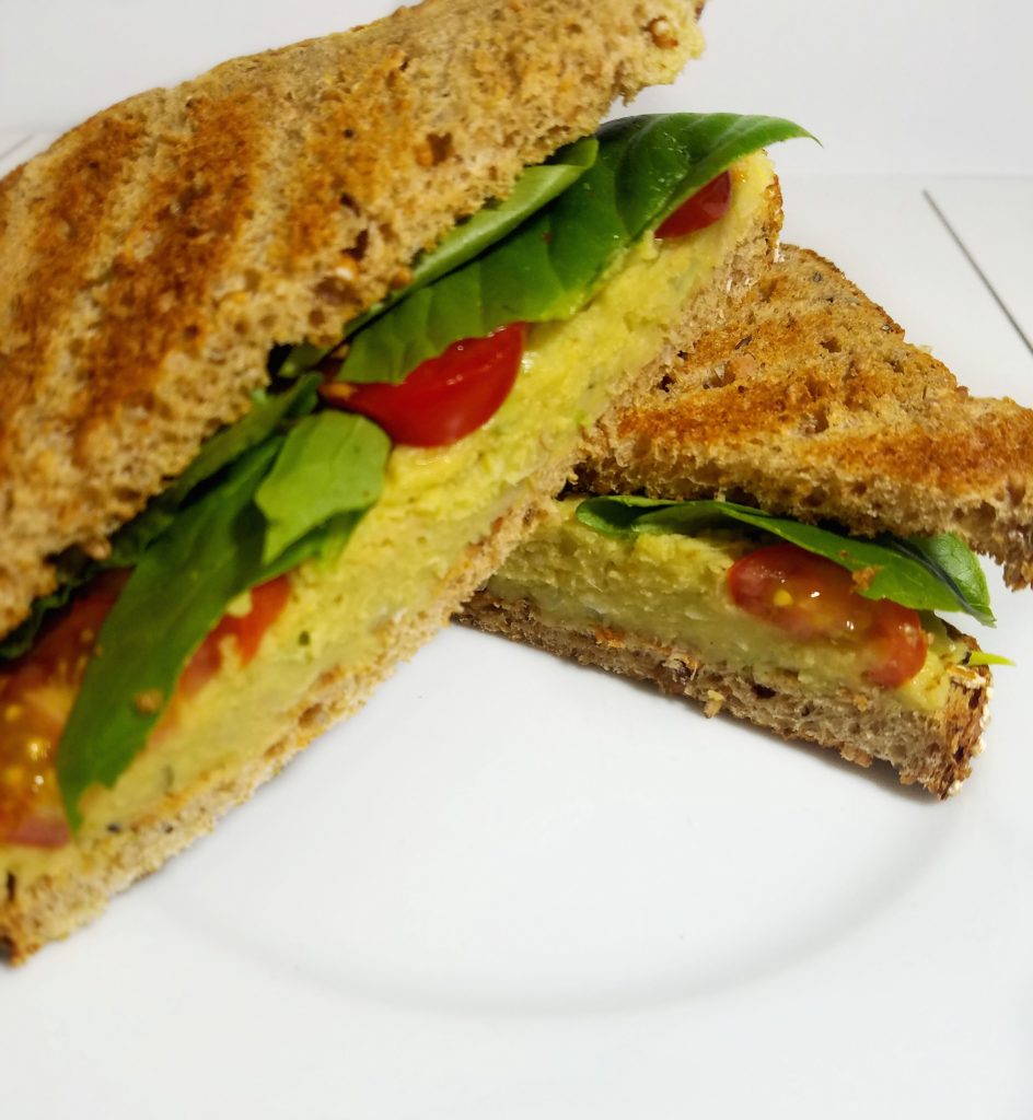 The BEST chickpea salad! Looking for a good vegan sandwich or dip? Look no further! This is an amazing chickpea sandwich and you won't miss the chicken!